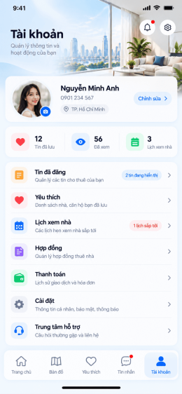 App cho thuê Nhà trọ / Văn phòng / Chung cư